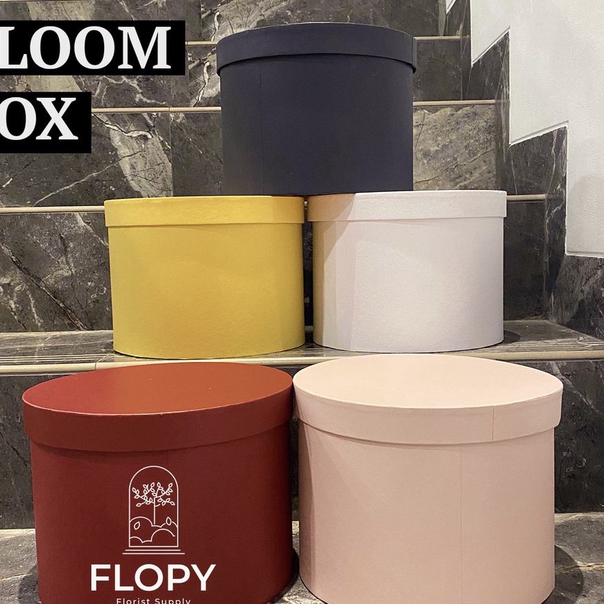 

KI3 BESAR WARNA STANDAR Bloom Box Flower Bulat Round Kotak Bunga Kotak Kado