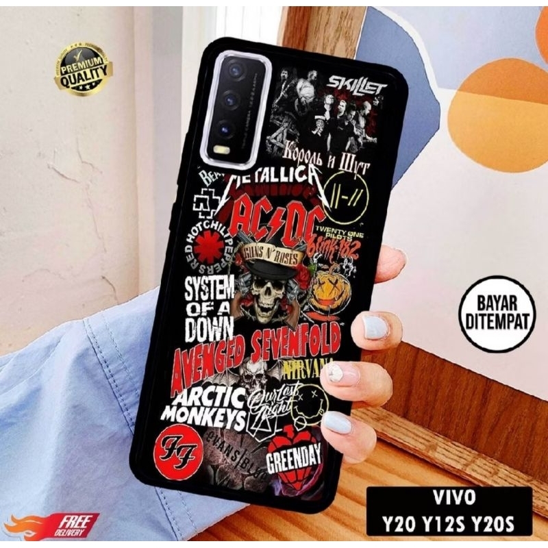 [COD]Promo Case Vivo Y20 Y12s Y20s Casing Hp Motif Band Bisa Type Lain Desain Gambar
