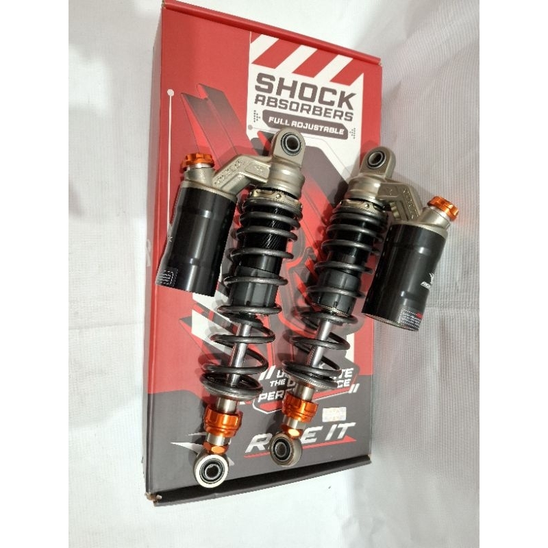 Shockbreaker Tabung Ride it GP Extreme UK 280,  320 dan 340 Double Klik fungsi Grey Merah kuning, hi