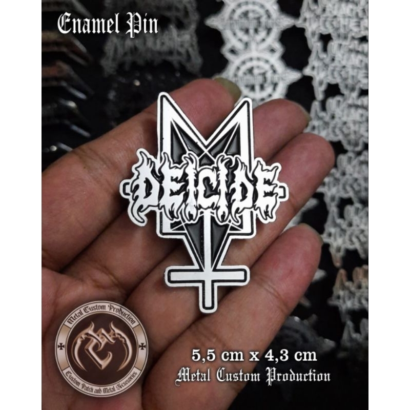 Enamel Pin Badge Metal Deicide Cross / Pin Badge / Pin Metal / Enamel Pin Besi Cor / Enamel Pin Besi