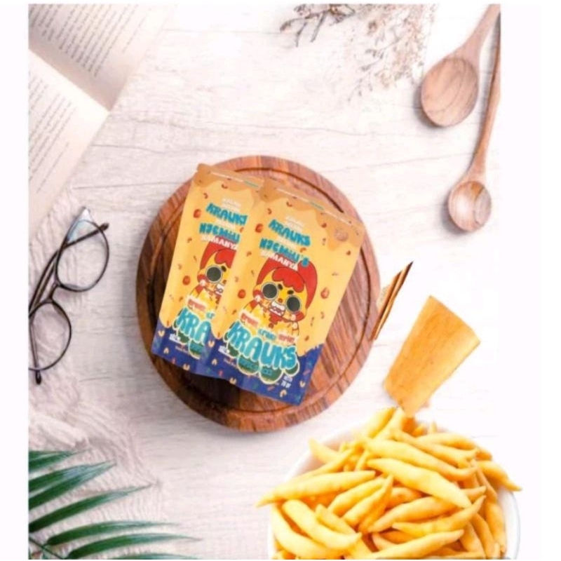 

Krauks Telur Gabus Keju Gurih 50 gram Camilan Kering