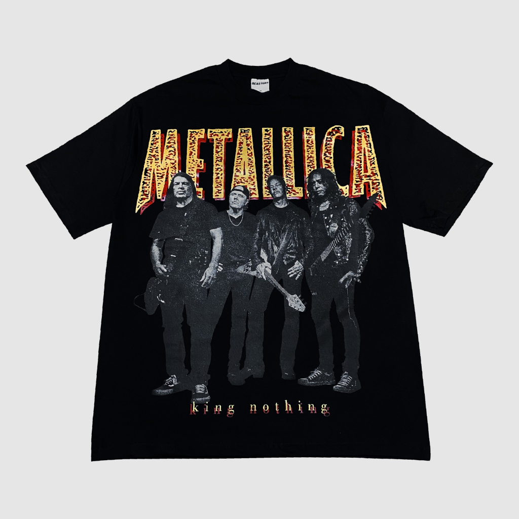 Kaos Oversize Band METALICA Black cls Cotton Combed 20s