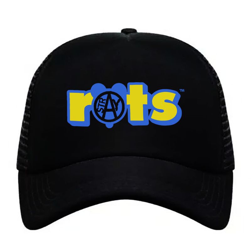 Topi Stray Rats - Rats / Topi Brand Stray Rats/ Topi Hitam / Topi Trucker/ Topi Jaring / Topi keren