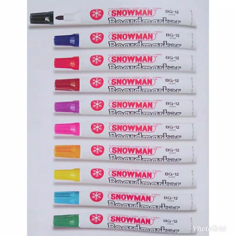 

TERBATAS Spidol BG12 Snowman White board MarkerSpidol Papan Tulis