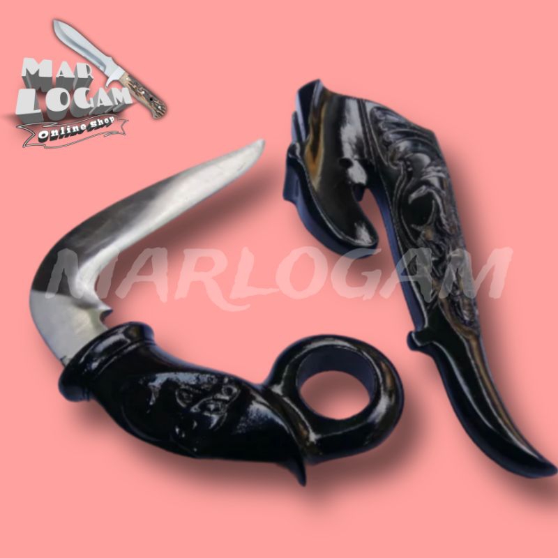 Pisau karambit minang full hitam