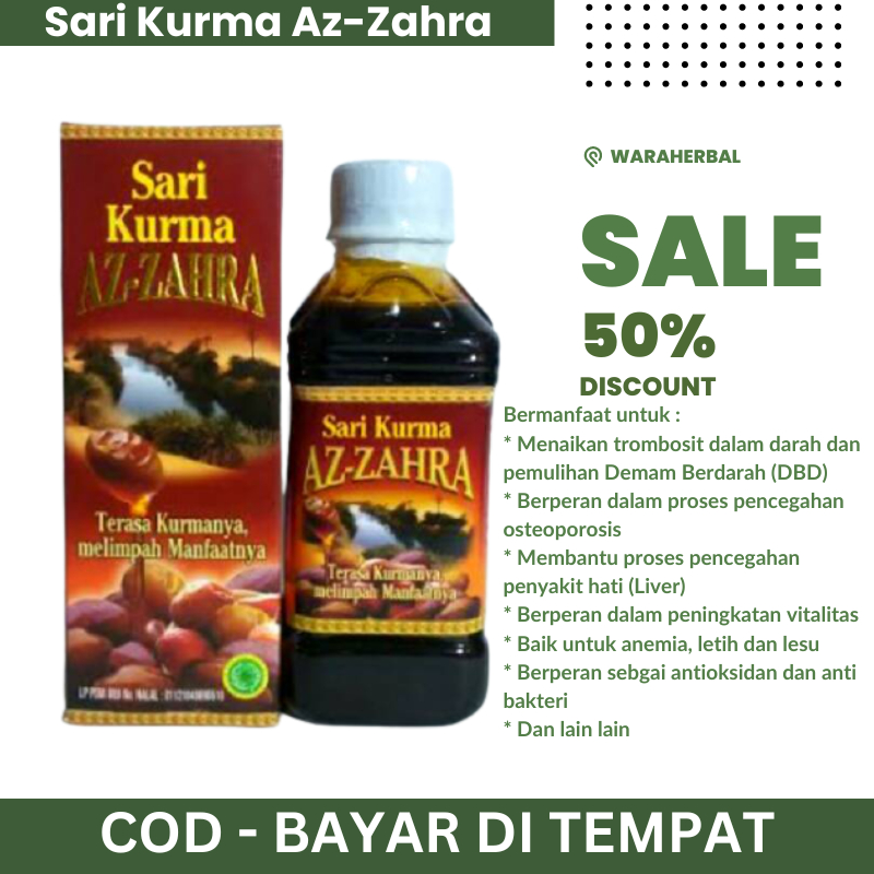 

SARI KURMA MADU HPAI AZ-ZAHRA SARI KURMA SAHARA ASLI BERKHASIAT