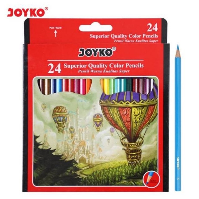 

EKSKLUSIF Pensil Warna Superior CP11 24 Warna Joyko Colour Pencil