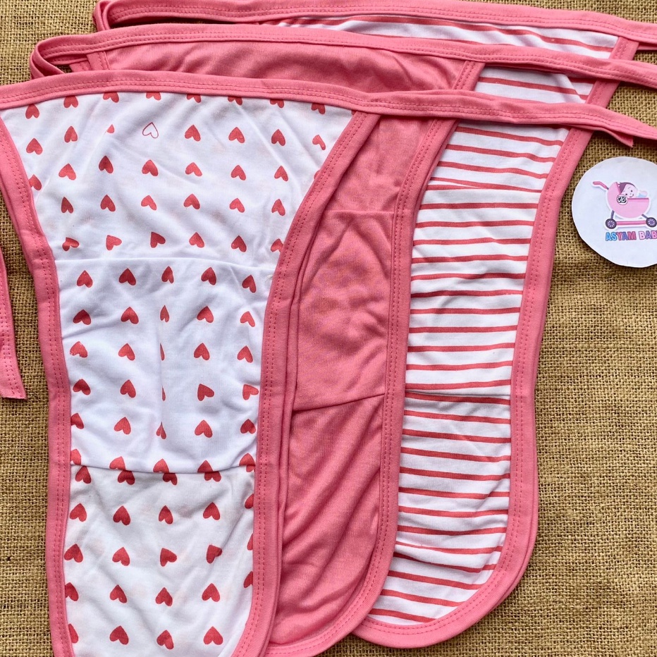 FG2 6 Pcs Popok Bayi Baru Lahir PINK Popok Cuci Bayi Popok Kain Sambung Bayi Baru Lahir Asyam Baby