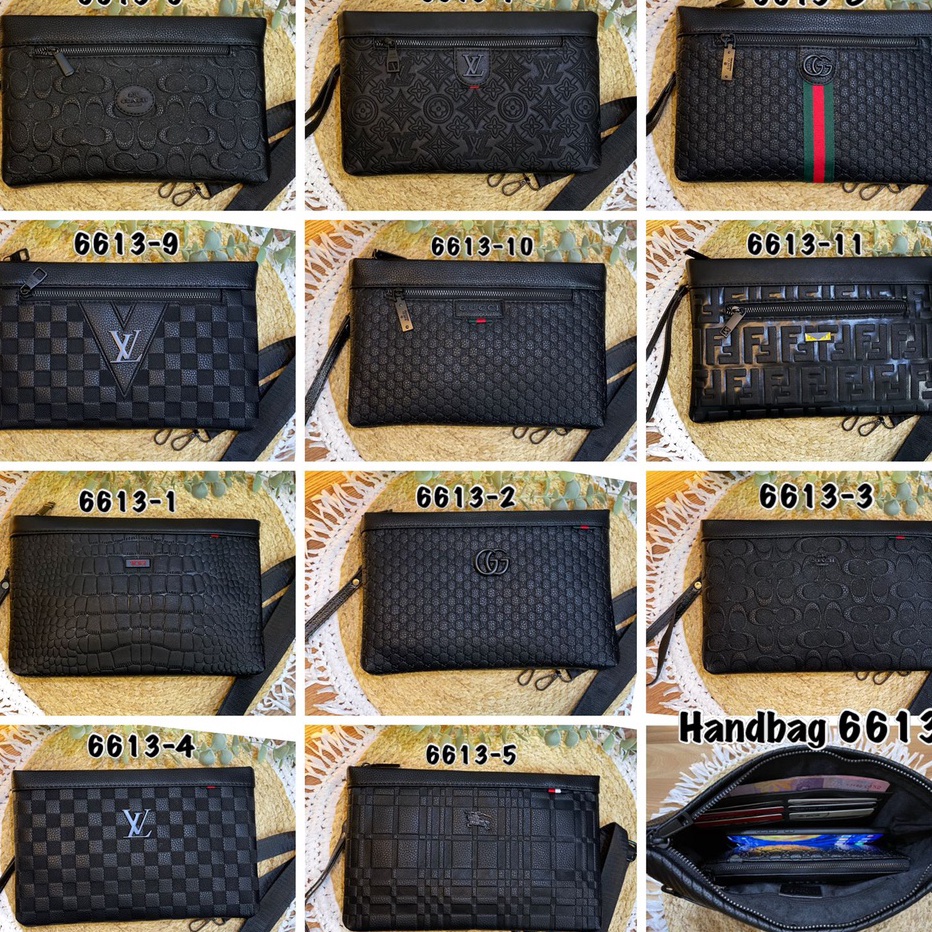 Terbaru ClucthbagHand Bag Pria dan Wanita import Bahan WaterProof Full Emboss