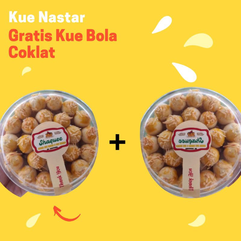 

Kue Nastar 500 gram Beli 2 gratis 1 kue bola Coklat 250gram