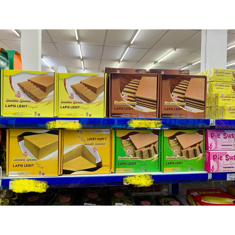 

Double Queen Kue Lapis Legit Original / Coklat/ Kaya/ Pnadan Best Seller 1200 gram