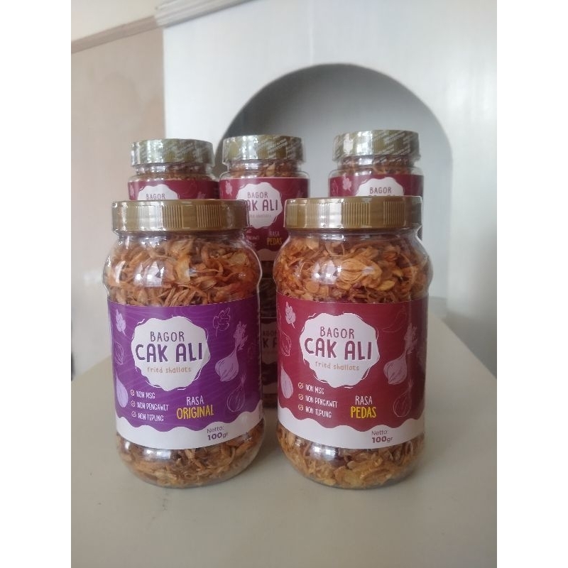 

(BAGOR CAK ALI TOPLES 100GR) BAWANG MERAH GORENG ASLI NON TEPUNG
