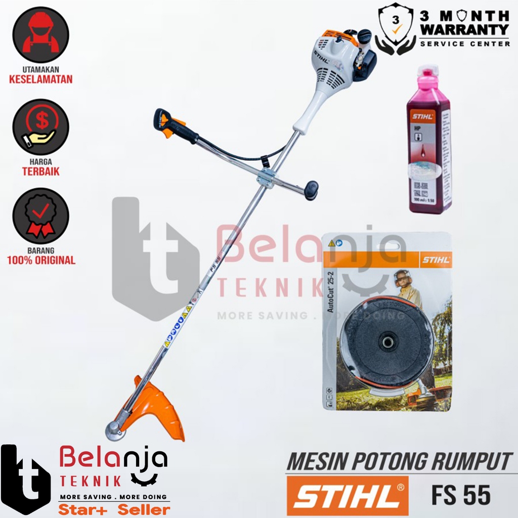 Brush Cutter STIHL FS 55 Mesin Potong Rumput Bensin 2 Tak FS55