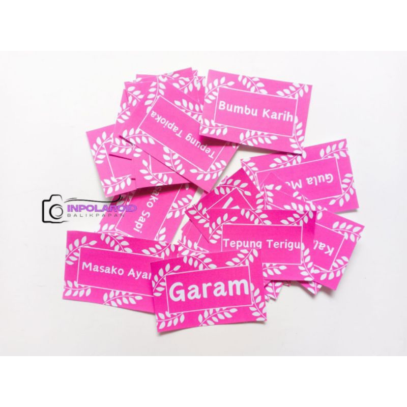 

Stiker Label Bumbu Dapur Per Pcs Boleh Request Desain