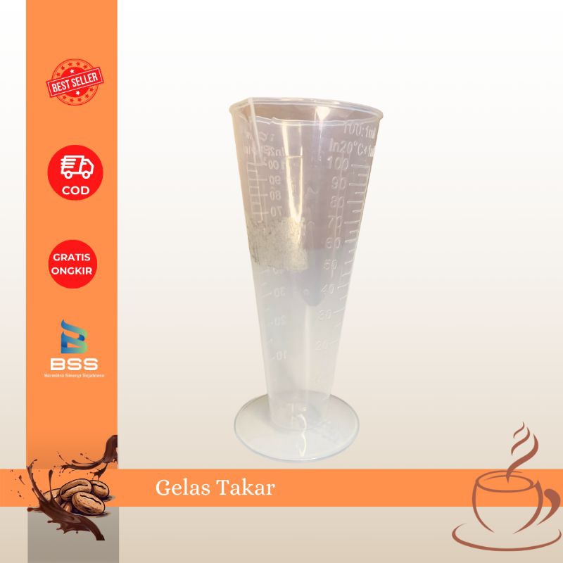 BSS STORE - Gelas Sloki Takaran Plastik 100 ml