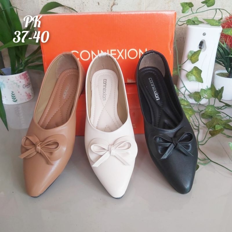 [BPK] CONEXION Sepatu flat slop slip on wanita / Sepatu slop wanita model kasual /  Sepatu kerja wan