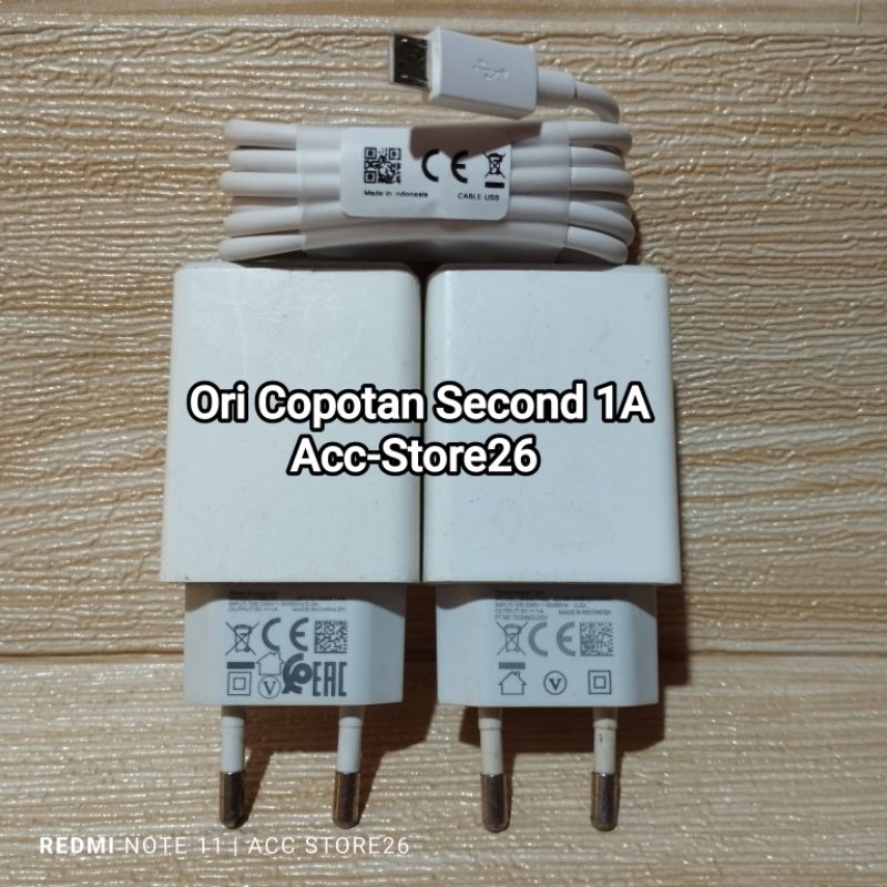 Charger ORI COPOTAN Oppo 1A 10wat F7/A37/A39/A12/A38/F5/A3S/A5S DLL Asal Type Micro USB Second 100% 