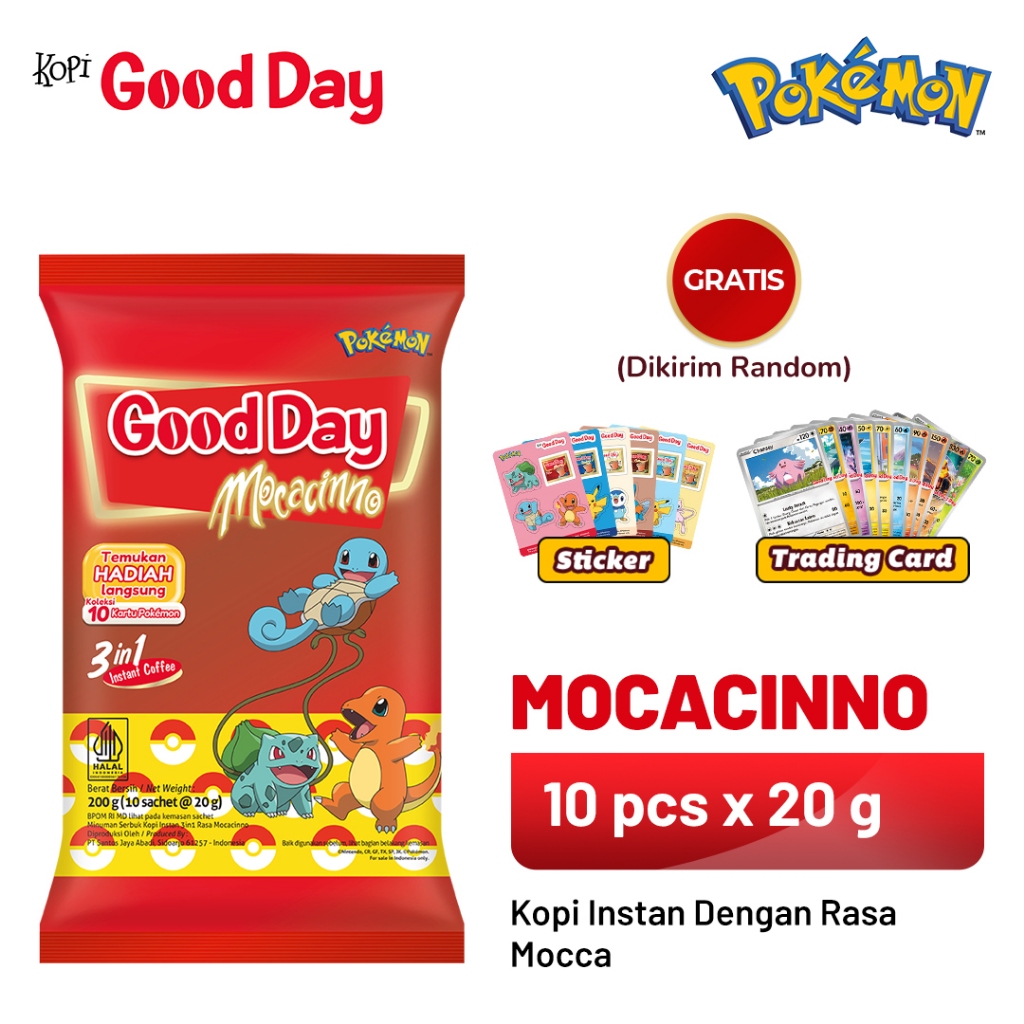 

GOOD DAY x Pokémon Mocacinno 1 Pack (10 x 20 gr)
