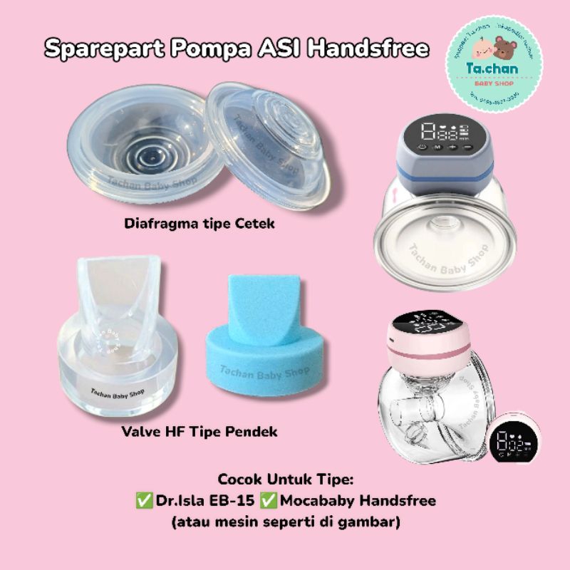 Sparepart Pompa ASI Handsfree Wearable / Diafragma pompa asi Dr.Isla EB-15 / Valve Dr Isla EB-15 / D
