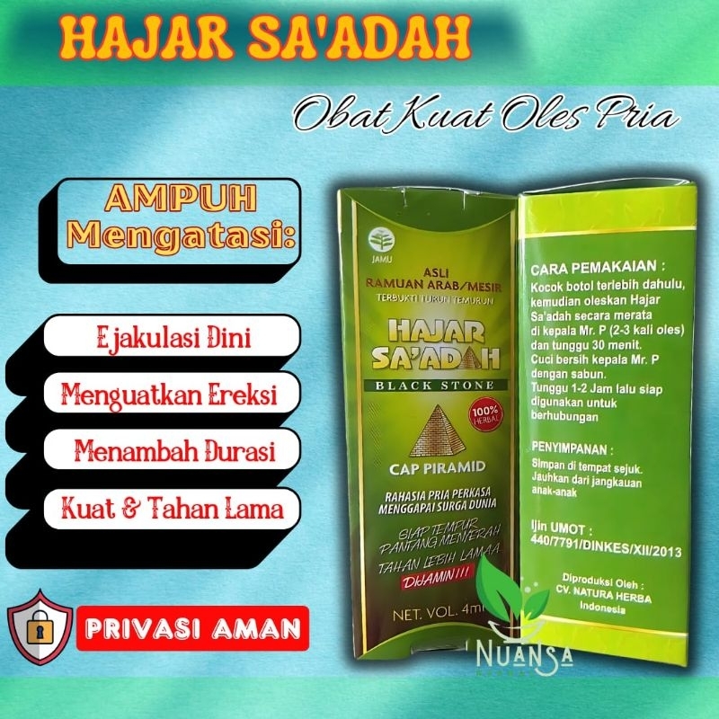 Obat Kuat Pria Hajar Saadah Mesir Original 100% Tahan Lama Ampuh