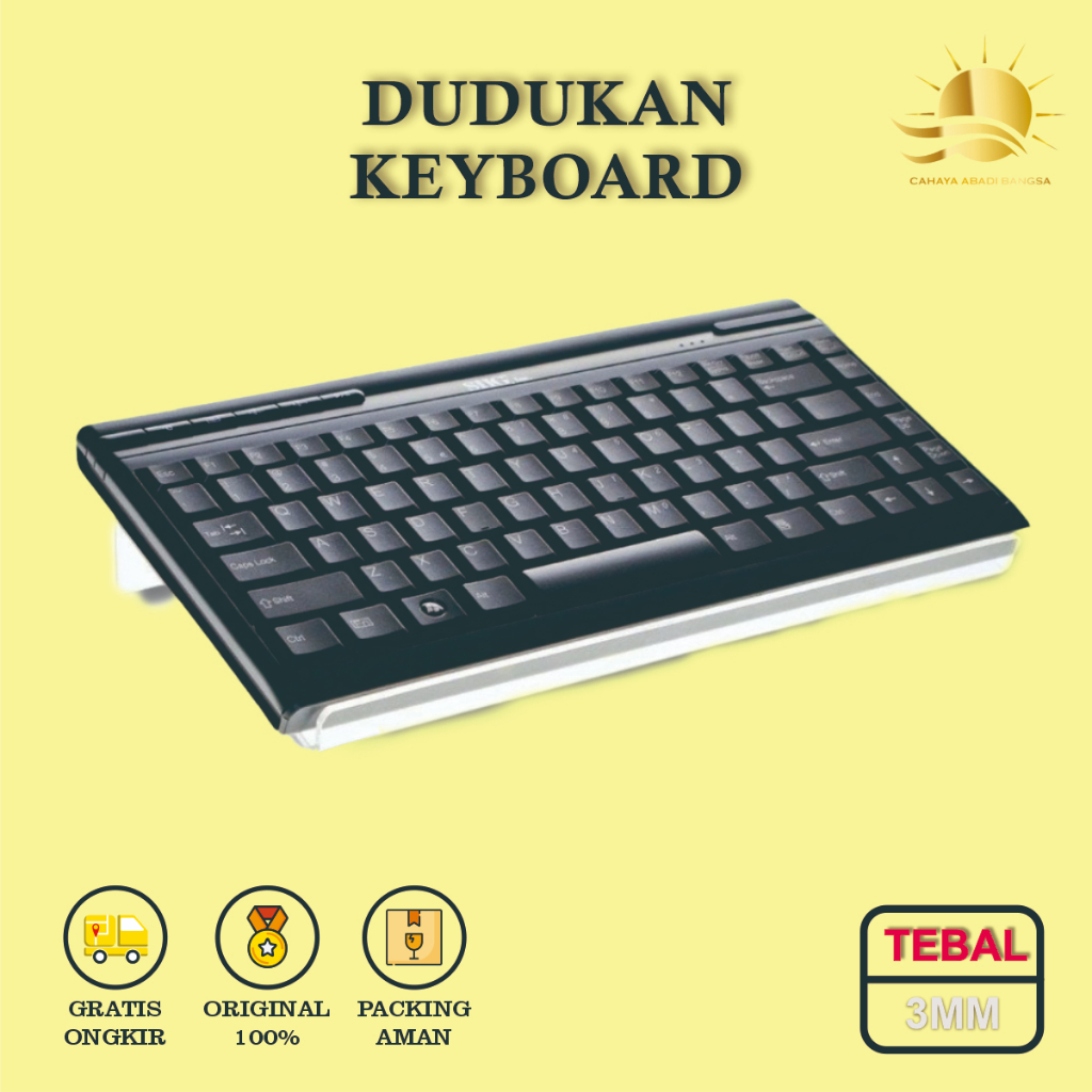 Stand Dudukan Keyboard Komputer Laptop Akrilik Acrylic