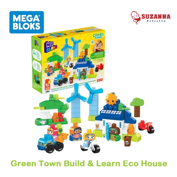 Mega Bloks Green Town Build & Learn Eco House