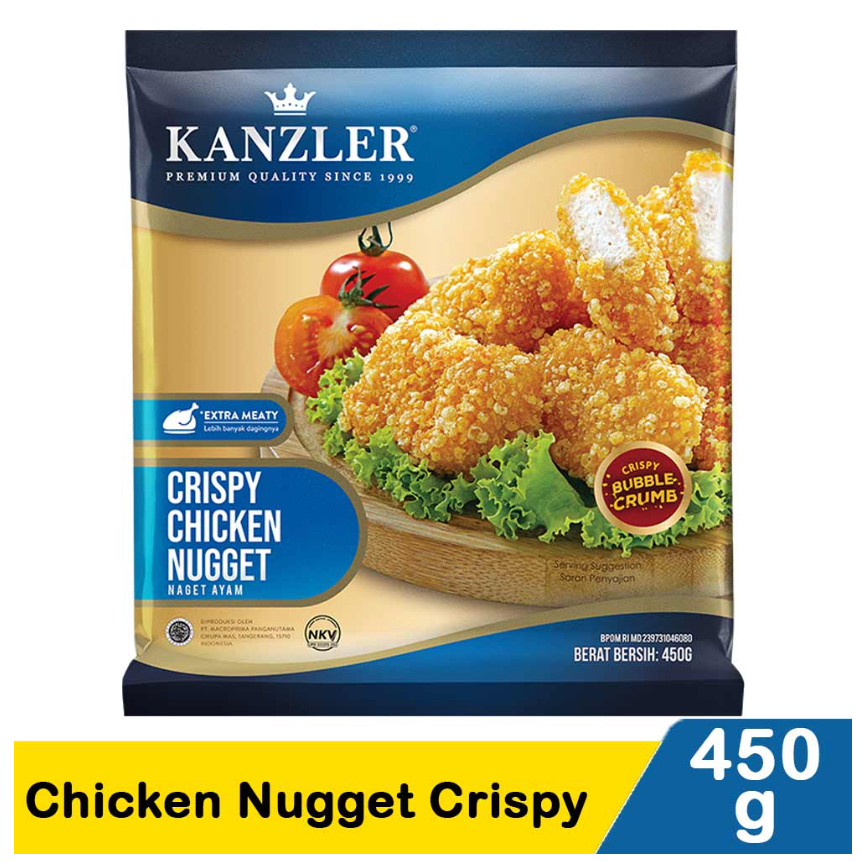 

KANZLER CHICKEN NUGGET CRISPY BUBBLE STICK SPICY 450 GR