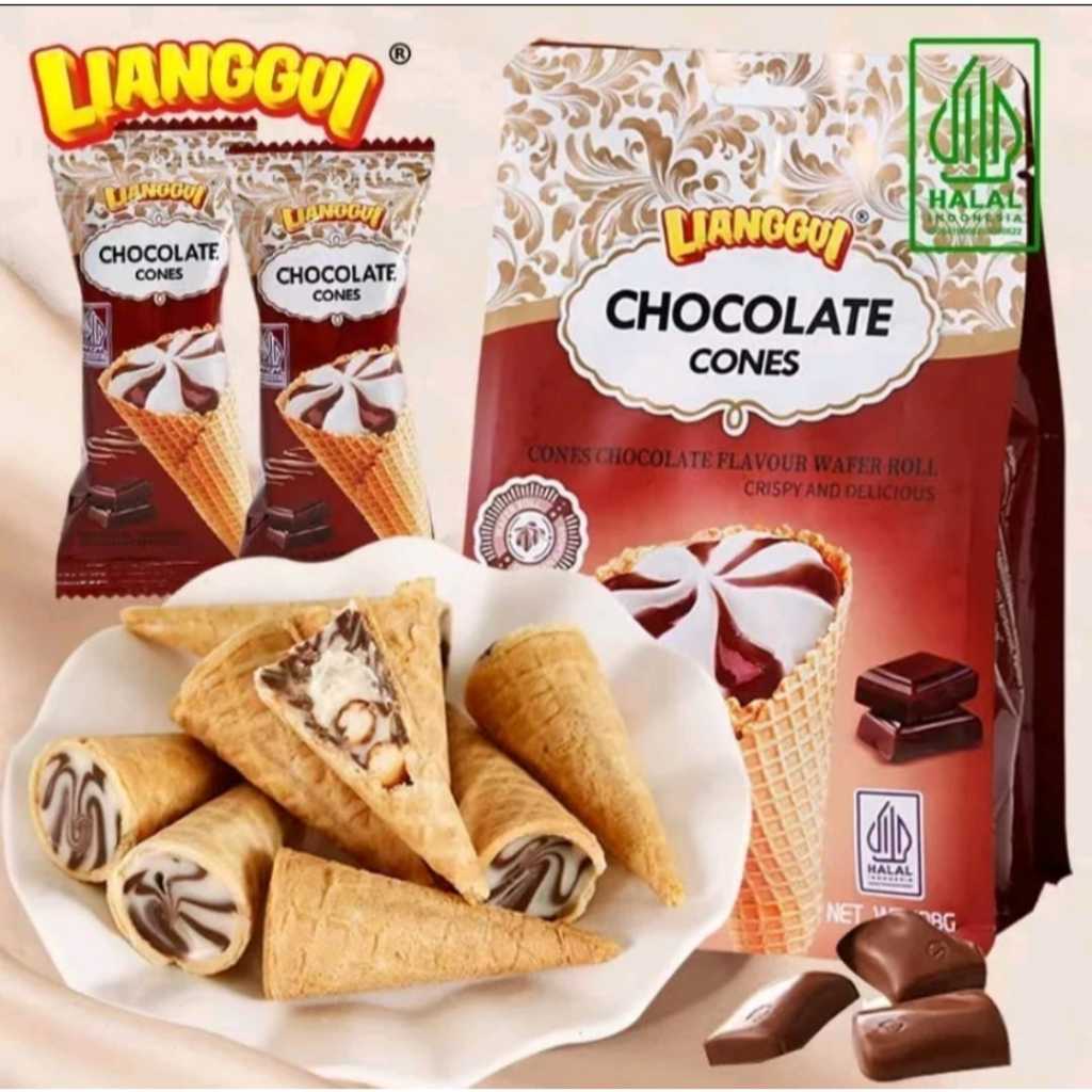 

Lianggui Chocolate CONES Berat 108gr Exp Sept 2025 PROMO HALAL