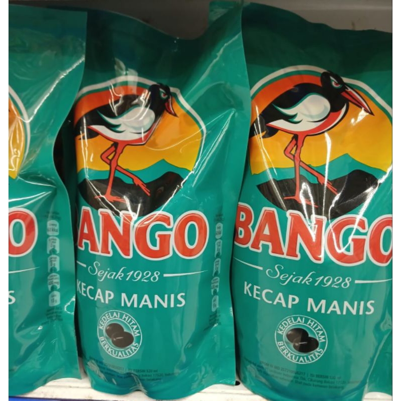 

BANGO kecap manis soy sauce refill terbuat dari 4 bahan alami berkualitas 1000g