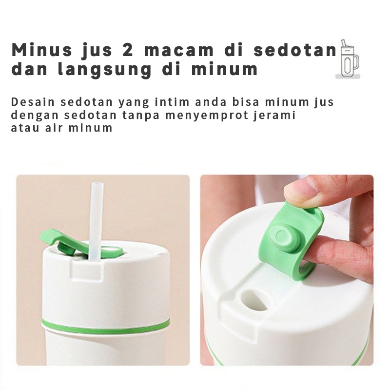 Cangkir Pembuat Jus Multifungsi Portabel, Pembuat Jus Listrik Kecil, Blender Buah Cocok Untuk Rumah