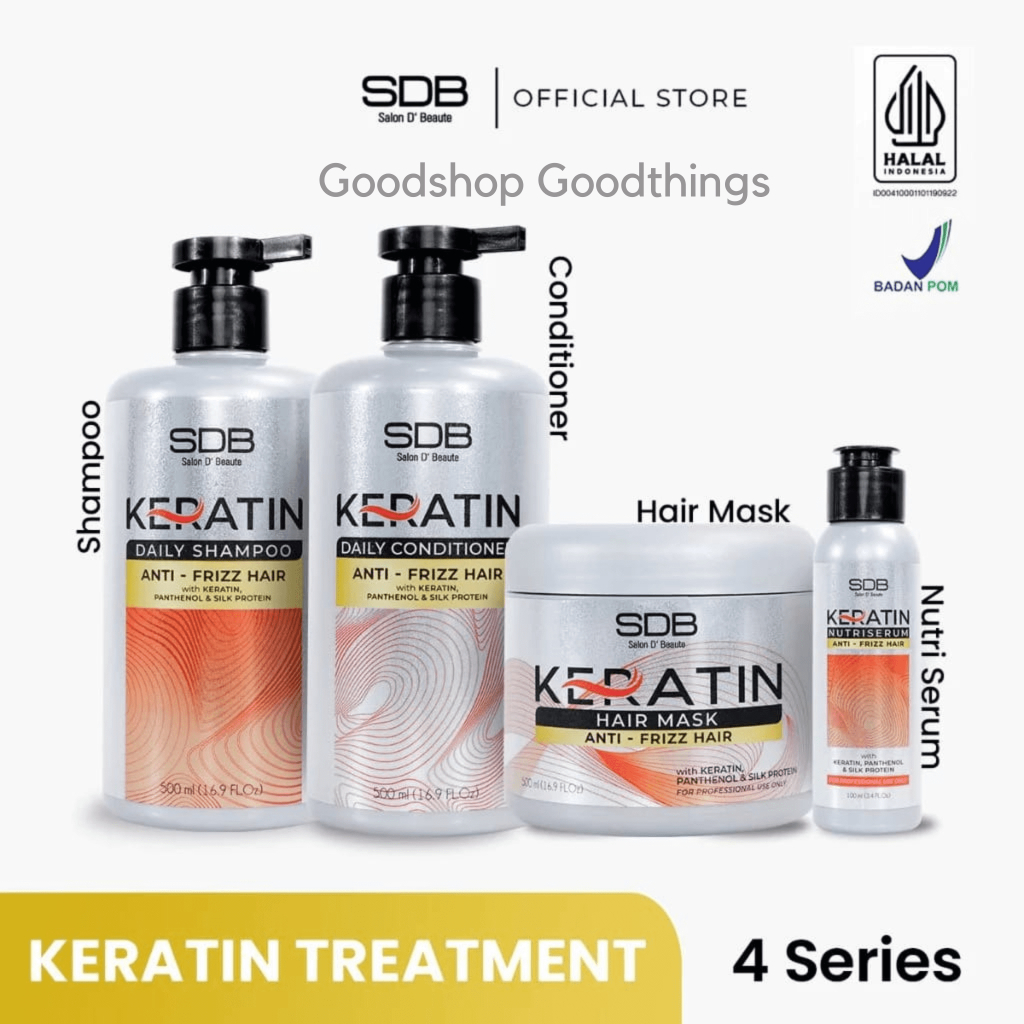 SDB Salon Hair Treatment KERATIN Series Perawatan Rambut Rusak