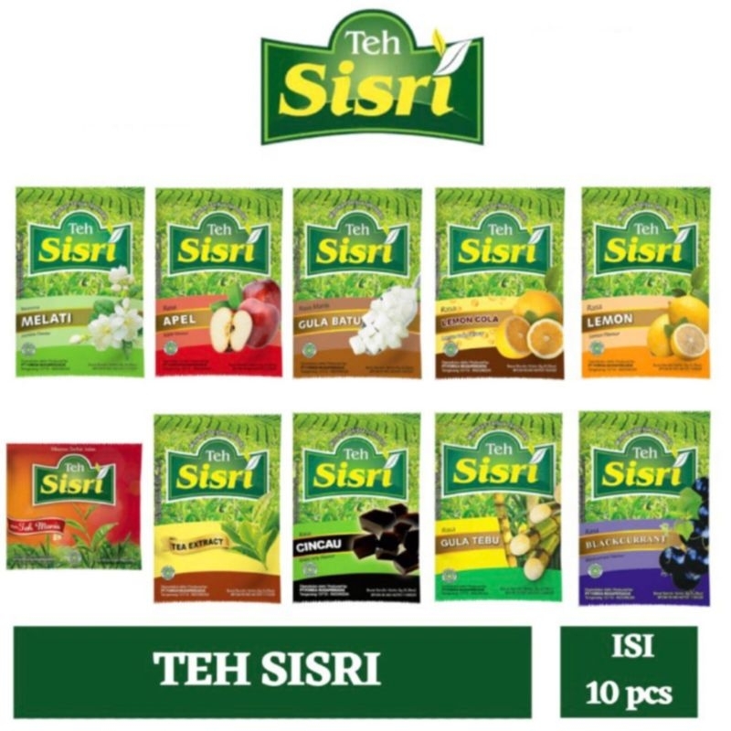 

Teh sisri rentengan [ 1 renteng 10 sachet ]