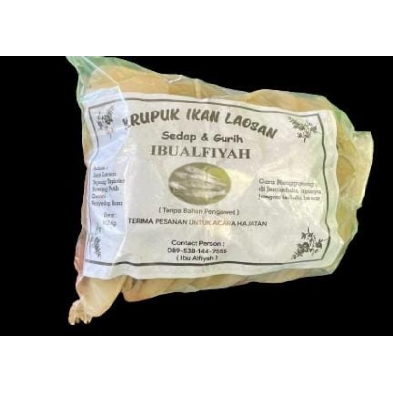 

(Kemasan ½ kg) Kerupuk Ikan Laosan Mentah Siap Goreng