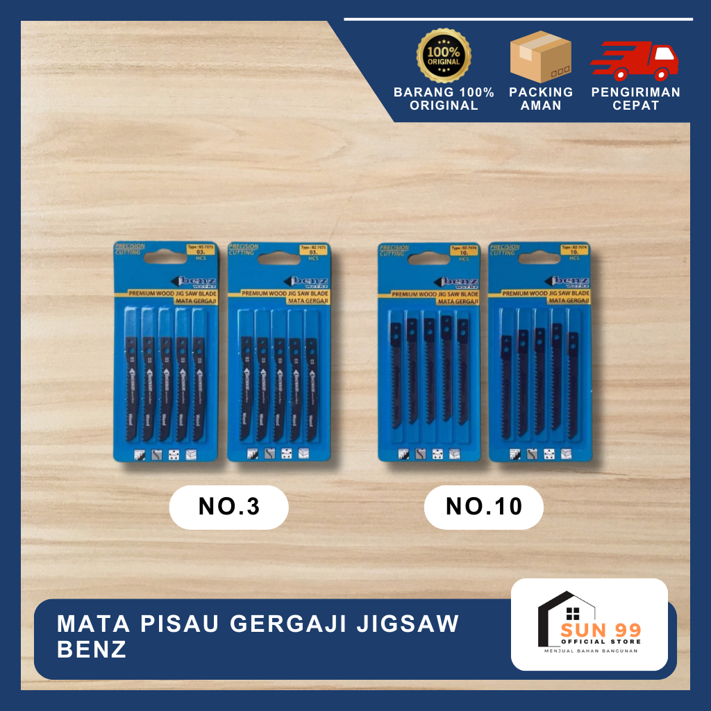 Mata gergaji Jigsaw Benz / Mata Gergaji Triplek Benz / Mata Pisau Gergaji Jigsaw Benz