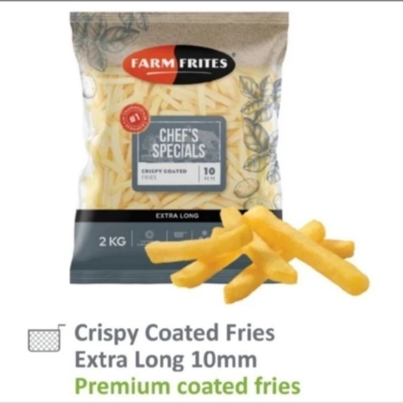 

Farm Frites Kentang Goreng Straight Cut Butter Coated Fries Import 2kg