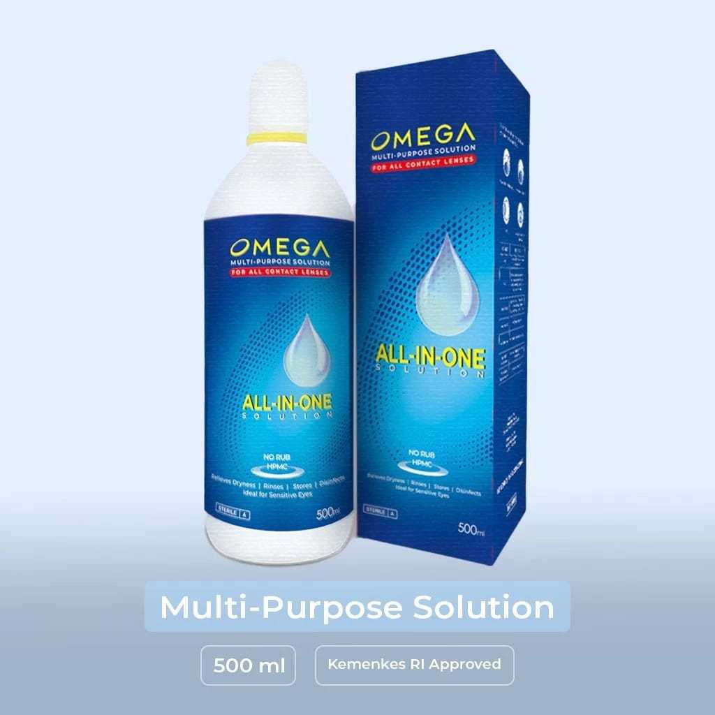 Cairan Softlens Omega 500ml Cairan Softlens Omega MPS All In One 500ml By Omega
