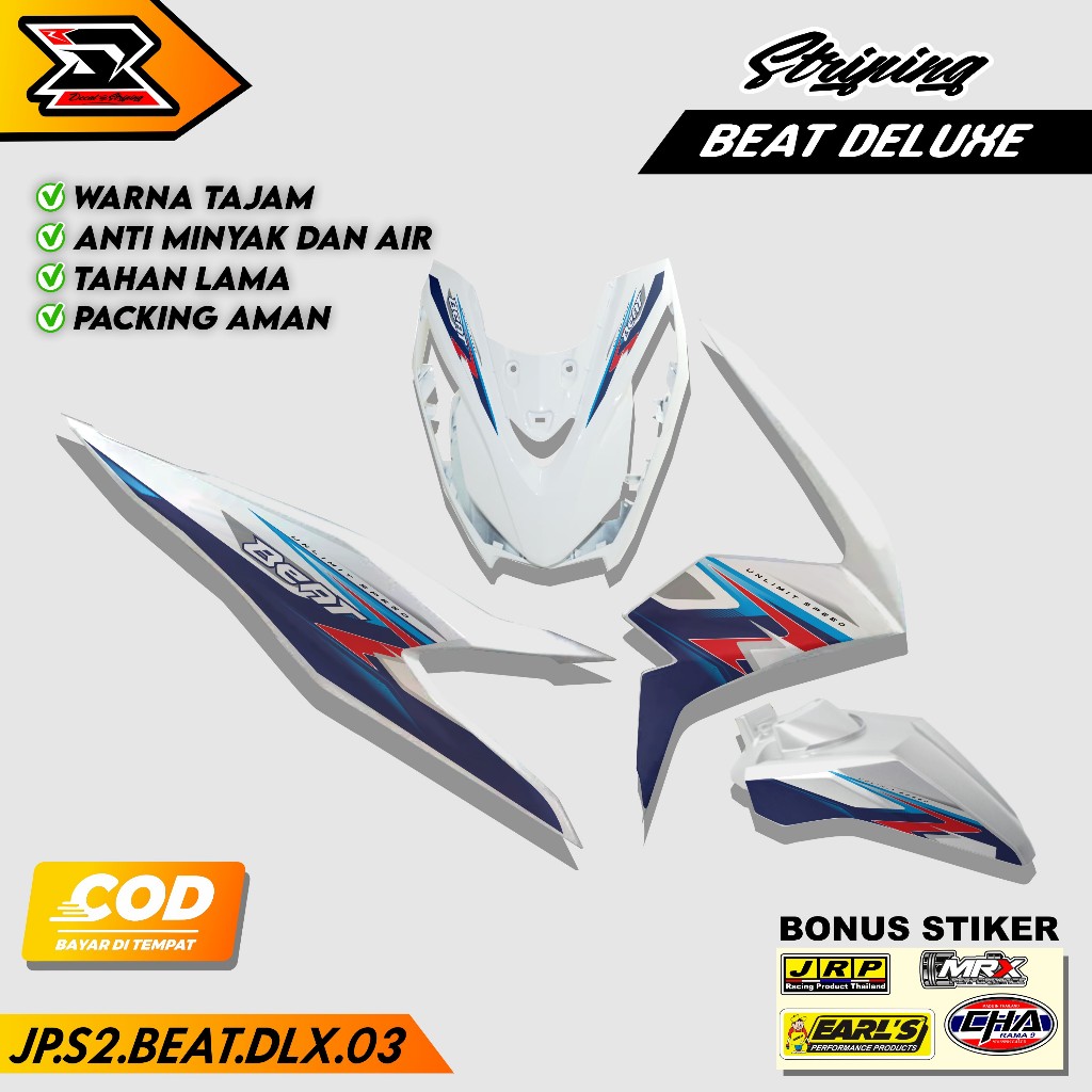 Stiker Beat Deluxe 2020 2021 2022 2023 Sticker Striping Beat Fi New Cbs Iss Street Racing (JP.S2) 03