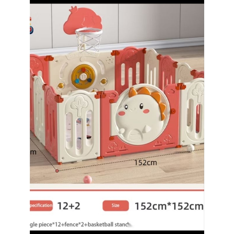 pagar baby red Dino Preloved