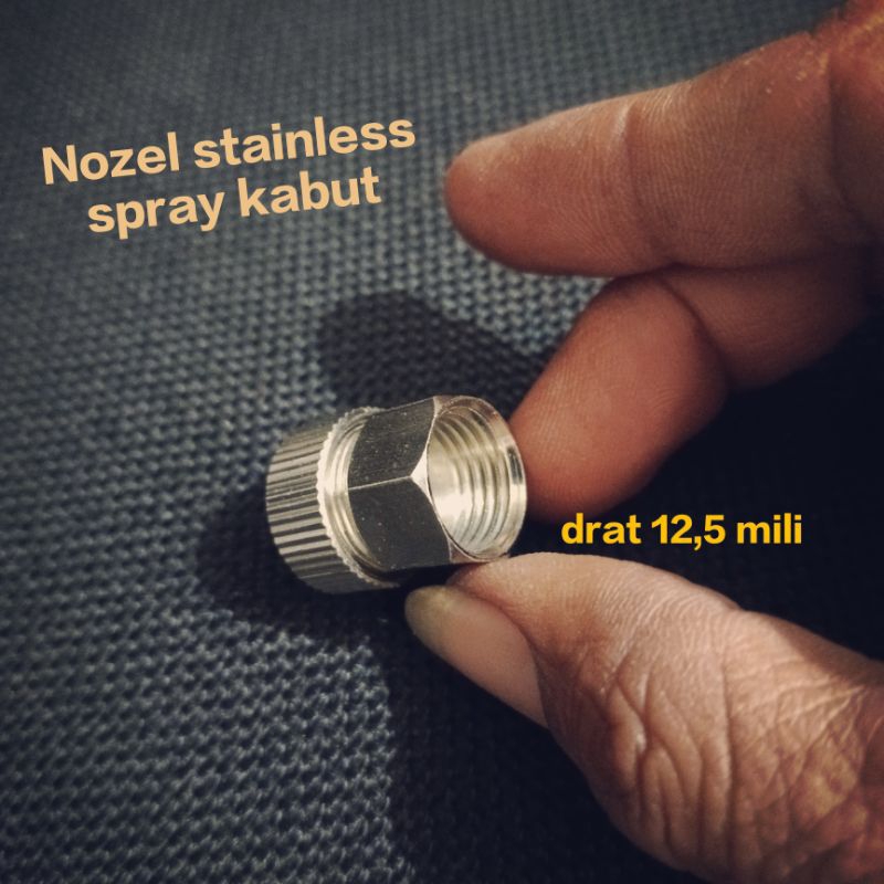 Nozel sprayer 3wz4 stainless spray kabut || nosel drat 12,5 mm untuk mesin sprayer tu26/3wz4