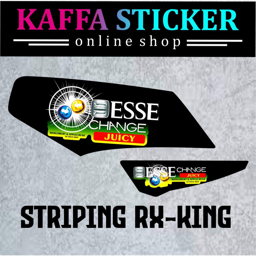 Striping Variasi yamaha RX KING Sticker Motif ESSE change
