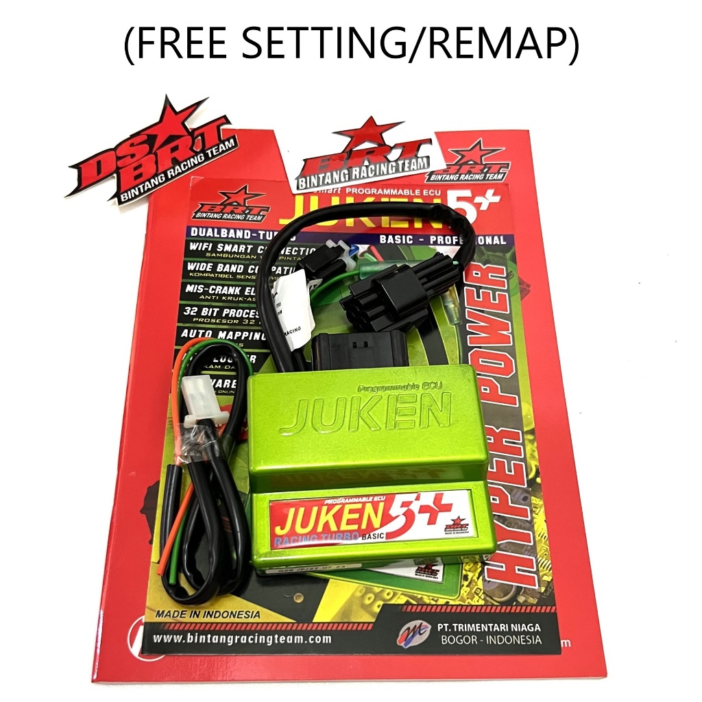 ECU BRT JUKEN 5++ Plus Plus CRF 150 MX KING WR KLX 230 VIXION R15 FREE SETTING REMAP Dualband
