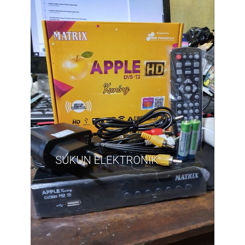 PROMOOO STB Set Top Box MATRIX APPLE HD KUNING BODY BESI DVBT2