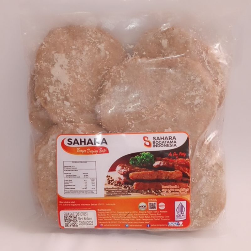 

Daging patties burger 10's