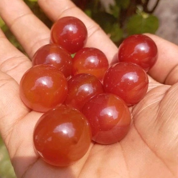 batu cempaka merah madu natural asli batu