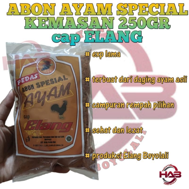 

Abon Ayam Cap Elang Kemasan 250gr