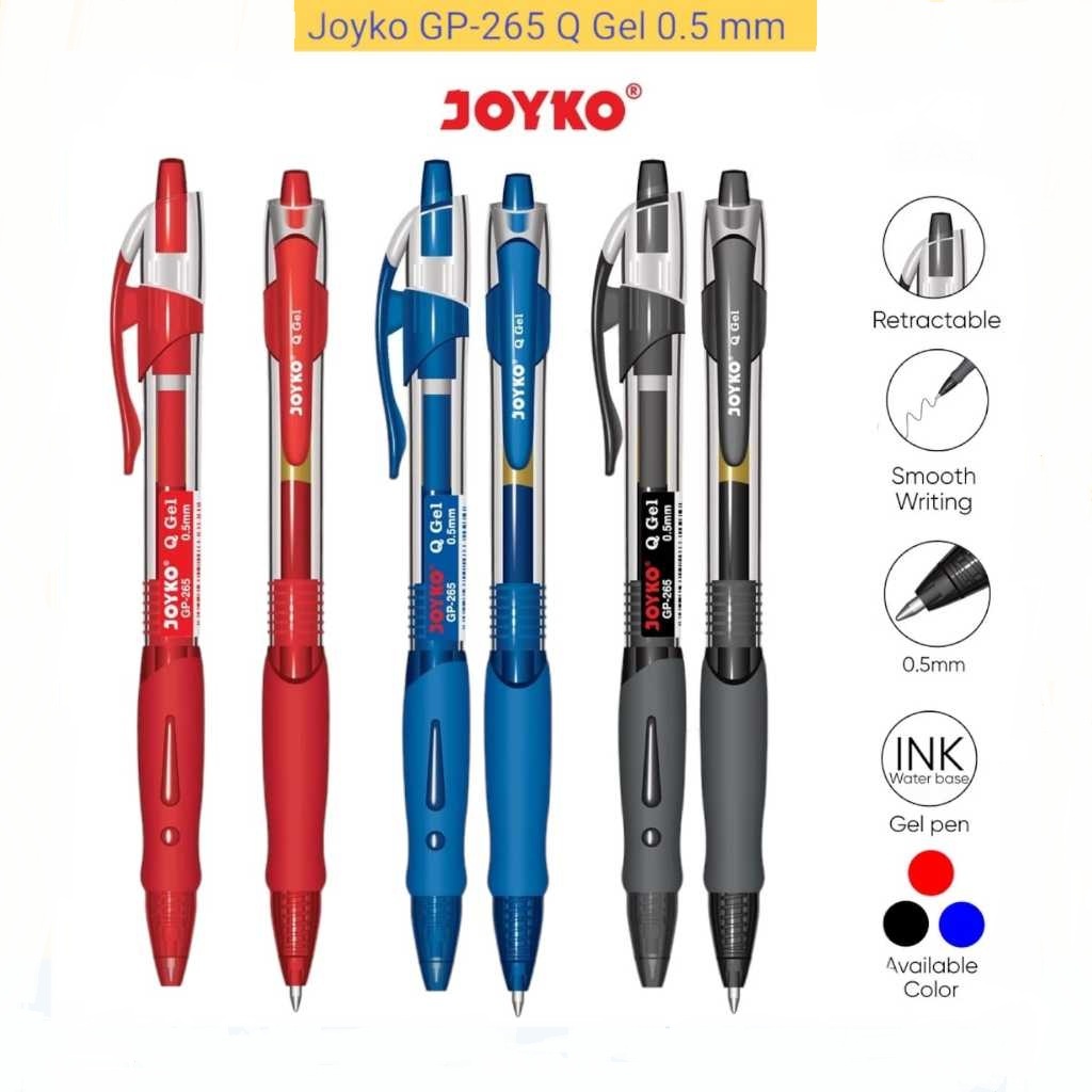 

V2_Joyko Gel Pen Pulpen Pena GP-265 Q Gel 0.5mm |