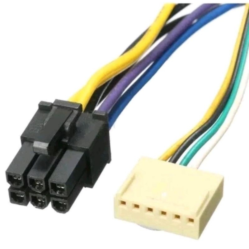 kabel power supply ATX 24pin to motherboard 2-port 6pin suply suplai saplai saple suple cable untuk 