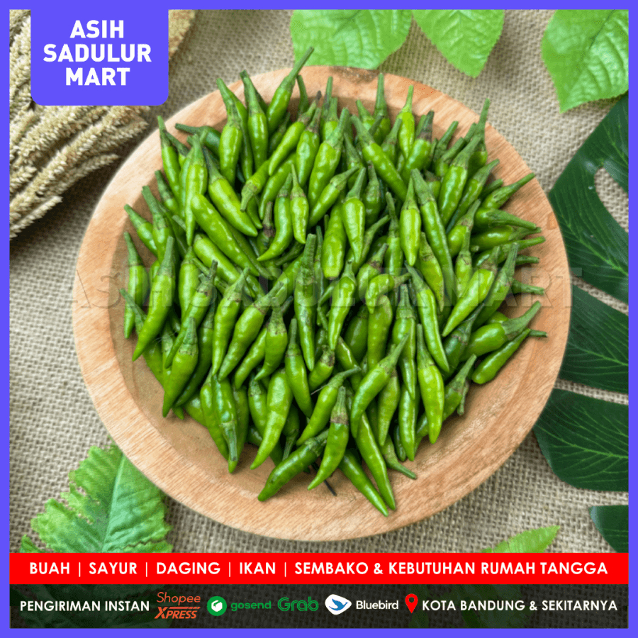 

Cabe Rawit Ijo / Cengek Hijau Promo Bumbu Dapur Bandung | Asih Sadulur Mart