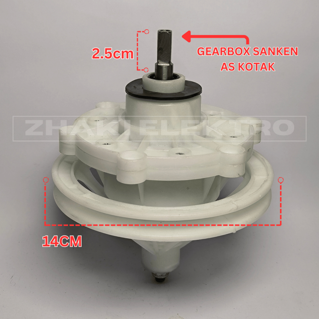 GEARBOX SANYO AS KOTAK MESIN CUCI 2 TABUNG AS KOTAK PULLY KECIL || GEARBOX PENCUCI ORI PABRIK