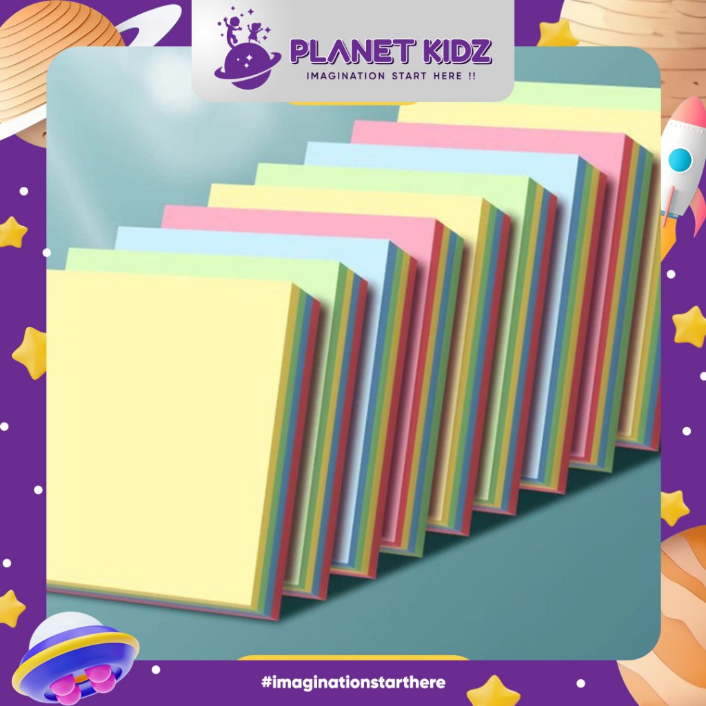 

PLANETKIDZ ATK11 STICKY NOTES ISI 100 Catatan tempel lucu catatan tempel kantor berwarnawarni catatan tempel kreatif yang dapat disobek mengatur stiker pesan